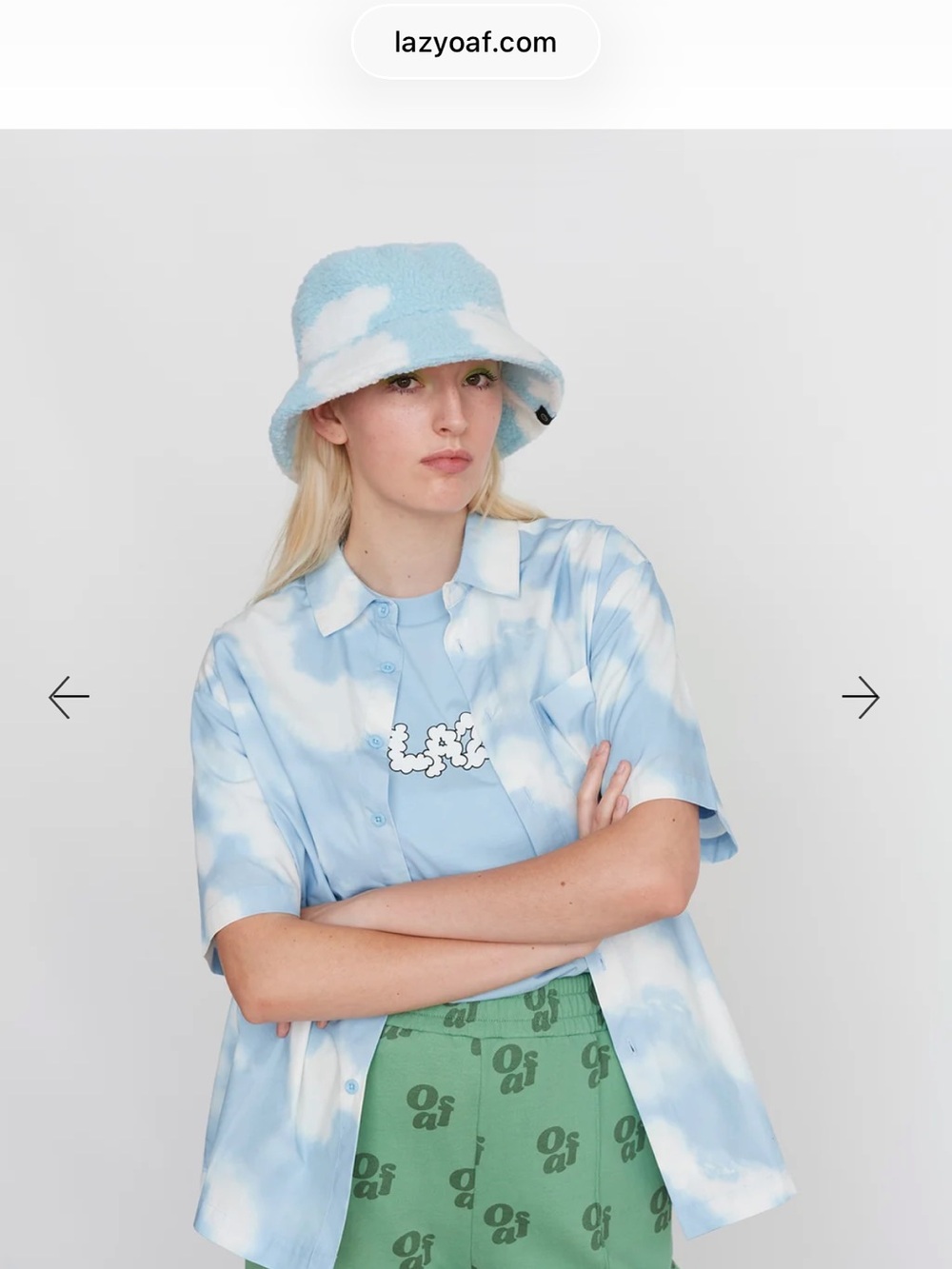 Lazy Oaf Warped Reality Shirt Size XL